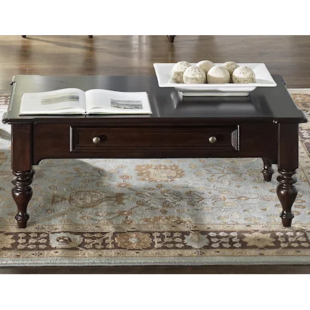 Rectangular Cocktail Table with 1 Drawer